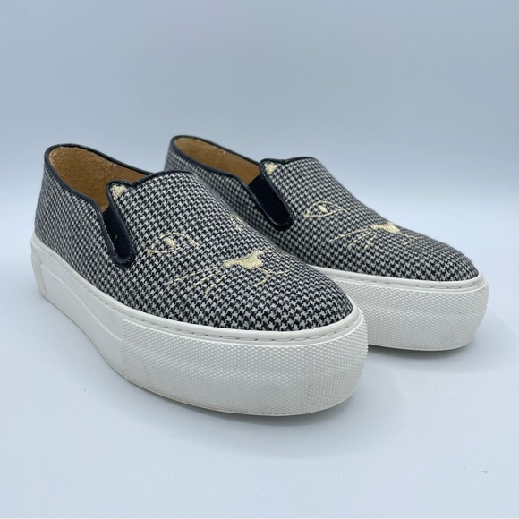 Charlotte Olympia Cool Cats Houndstooth Sneakers 36 - Picture 3 of 16